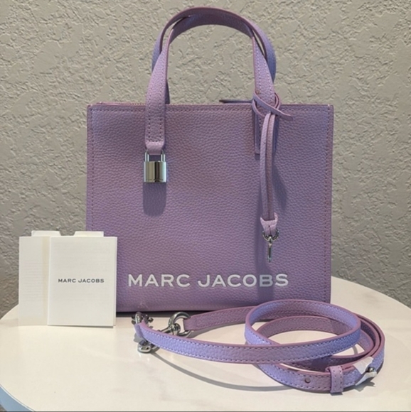 Marc Jacobs Handbags - NWT Marc Jacobs Mini Grind Pebbled Leather Satchel Crossbody In Wisteria